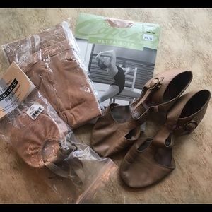 Dance tights and shoes bundle